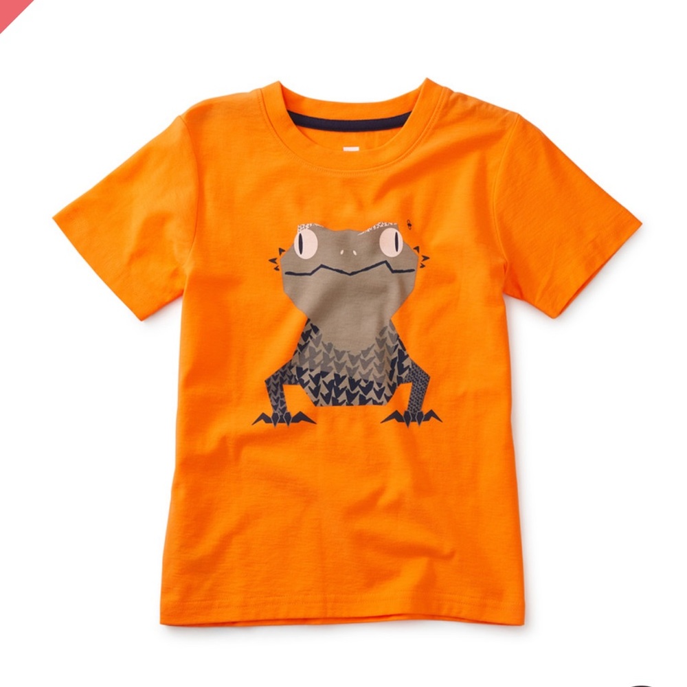 Tea Collection Desert Lizard Cotton Tee, kids size 7, NWOT